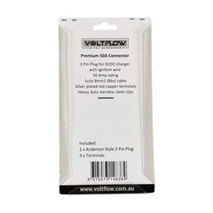 VoltFlow 12V Anderson Style Plug 50Amp Grey 3 Pin