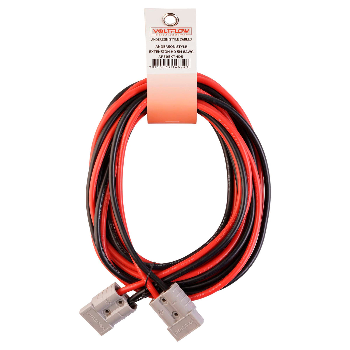 VoltFlow 12V Heavy Duty Extension Lead with Anderson Style Plugs