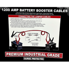 VoltFlow Premium Jumper Leads with Surge Protection 6.2m 1200Amp