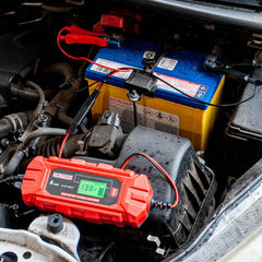 Voltflow 4Amp Smart Battery Charger & Maintainer 6-12V 10-Stage Lithium Capable - Small to Mid Size Batteries