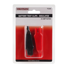 VoltFlow Crocodile Clips 12V 25Amp Insulated 2 Piece