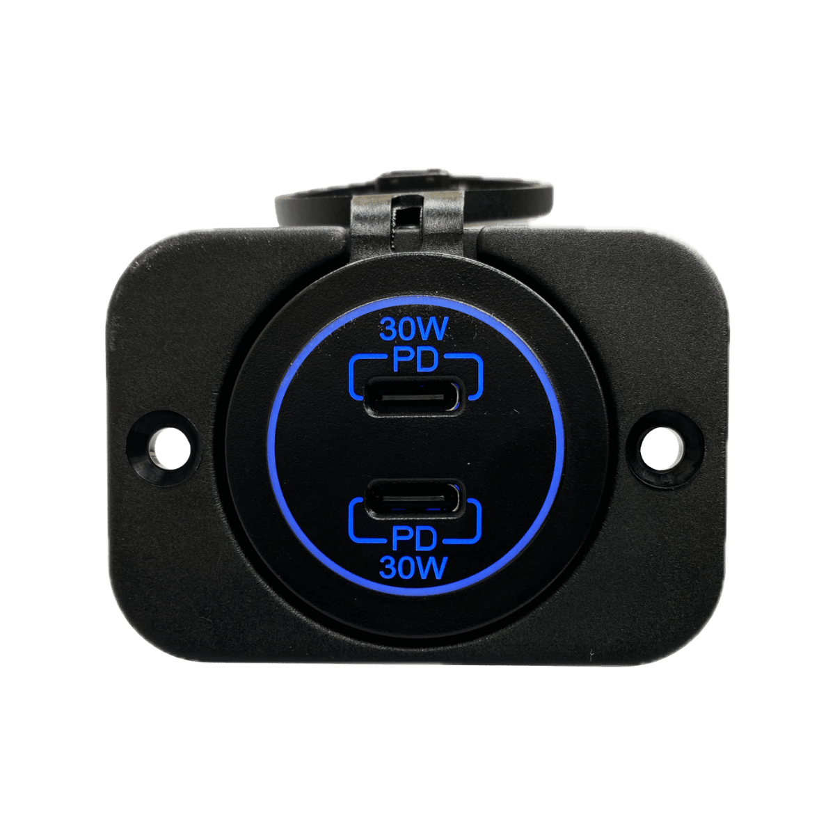 VoltFlow Twin USB Type C Fast Charger 30W