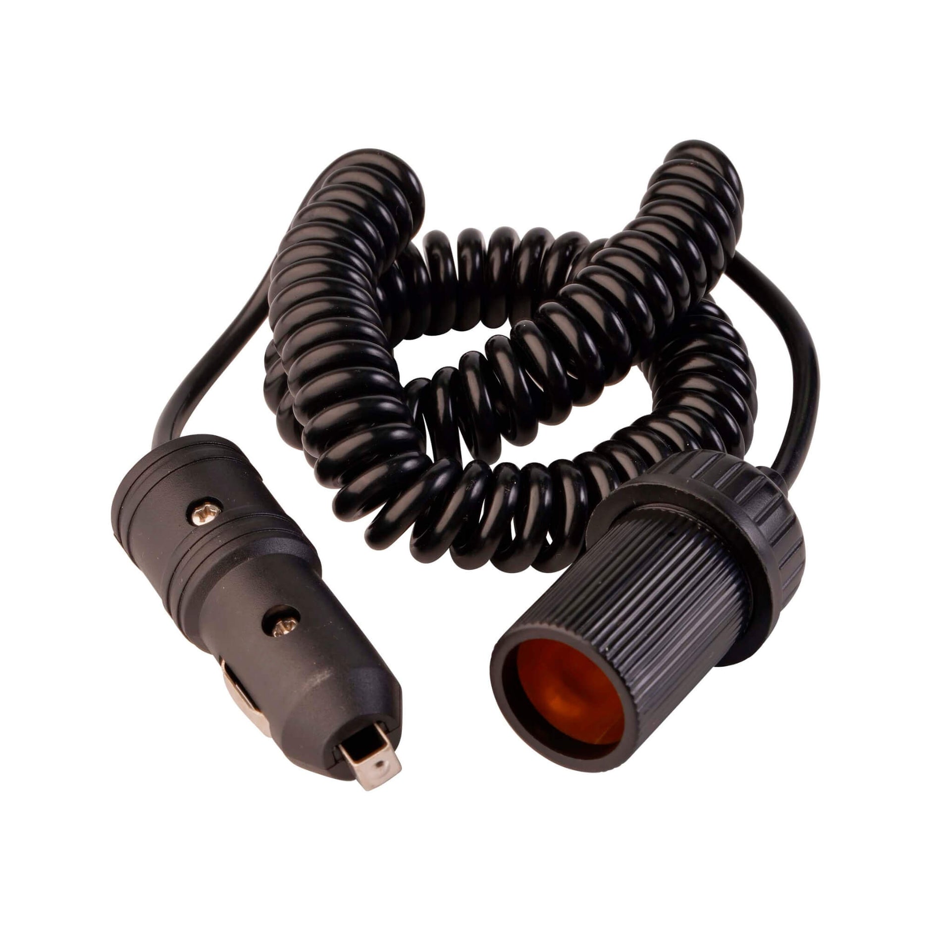 12V Coiled Extension Cord For Boats, Campers & Cars - Power Accessory Cord
