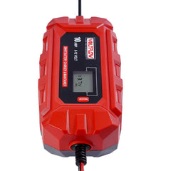Profile image showcasing the slim and streamlined design of the Voltflow VF10BC 12 volt car battery charger.