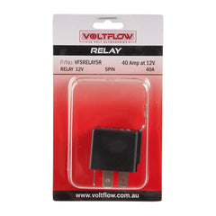 VoltFlow High-Capacity Relay with Resistor - 40Amp 12V - 5 PIN