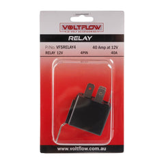 VoltFlow High-Capacity Relay - 40Amp 12V - 4 PIN