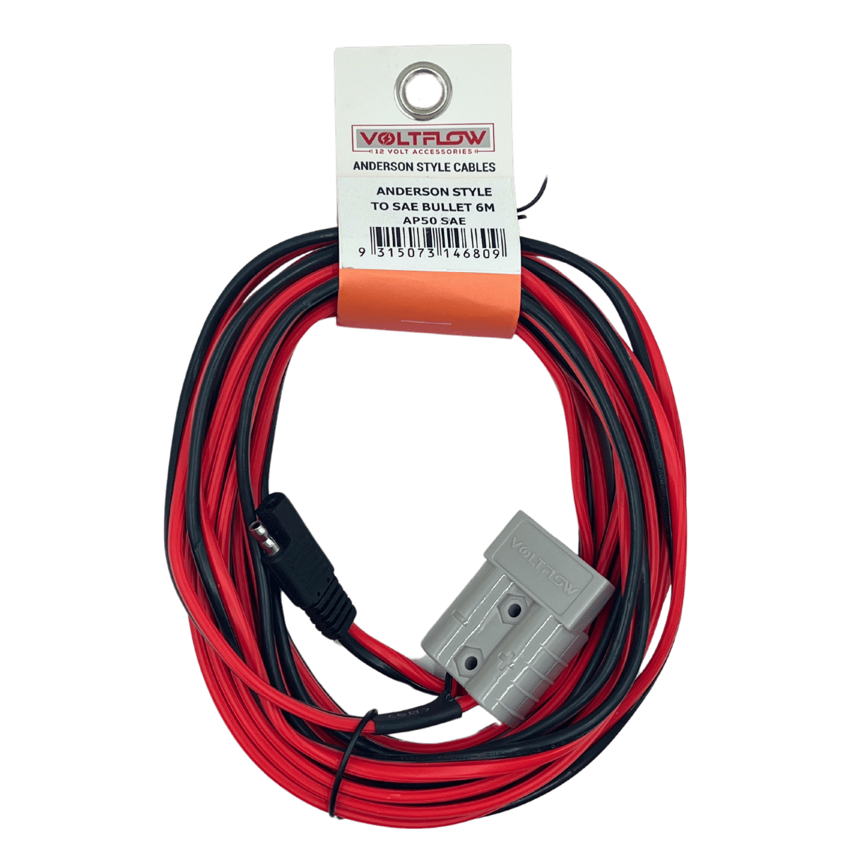 VoltFlow 12V Anderson Style Plug To SAE Bullet Lead 3.5m