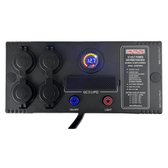 VoltFlow 12V Power Extension Box 50Amp with Anderson, USB & Cig Sockets