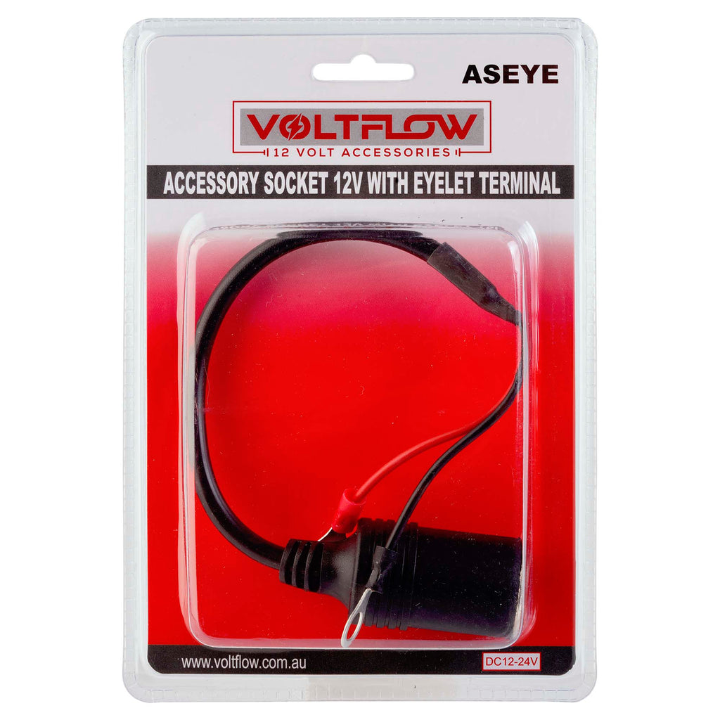 VoltFlow 12V Accessory Socket Outlet To Eye Terminals · VoltFlow 12 ...