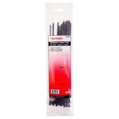 VoltFlow Premium Black & White Cable Ties Packs of 25