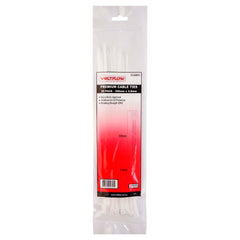 VoltFlow Premium Black & White Cable Ties Packs of 25