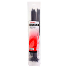 VoltFlow Premium Black & White Cable Ties Packs of 25