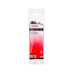 VoltFlow Premium Black & White Cable Ties Packs of 25