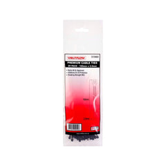 VoltFlow Premium Black & White Cable Ties Packs of 25